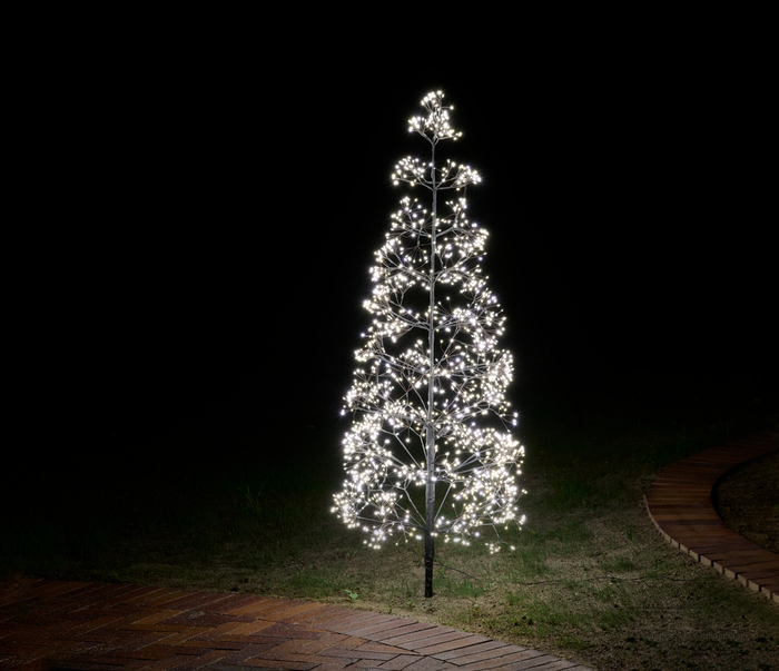 Juletræ med 1980 micro LED 180 cm